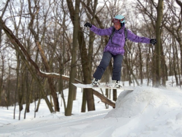 На сноуборде в Киеве