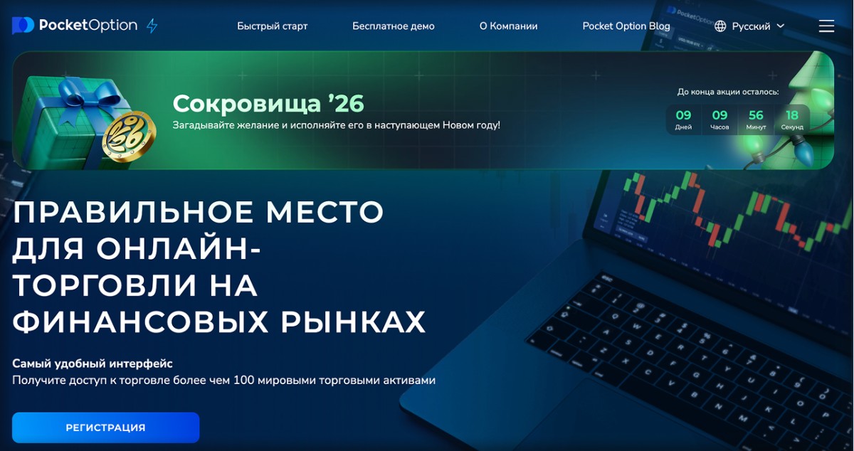 Финансовая платформа Pocket Option